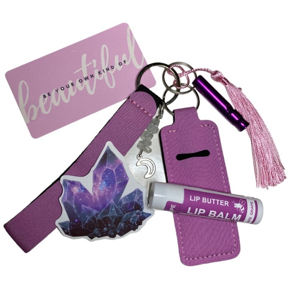 🆕 Pick 3/$15 🎉 Bag/Keychain Gift Set w/Lip Balm